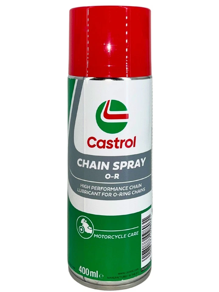 Castrol Chain Spray O-R 400ml Kettenspray Motorradketten O-Ring X-Ring 3x400 ML - Bild 2 von 4