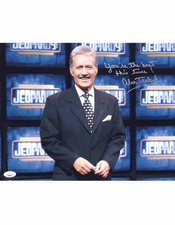 Alex Trebek signed 11x14 Photo Host Jeopardy