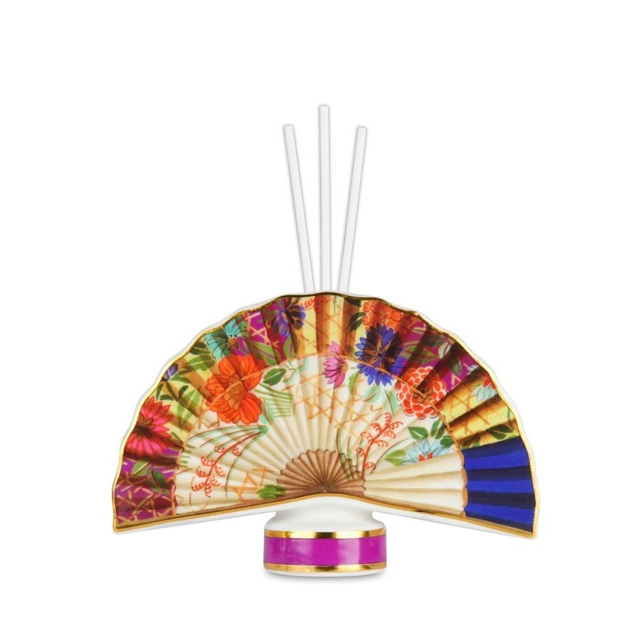 Idea Regalo Baci Milano Ventaglio Mini Profumatore Ambiente Porcellana