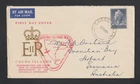 Cocos Is. 1955 FDC Cover Domestic Postal Service To Australia RARE Rosen Cachet