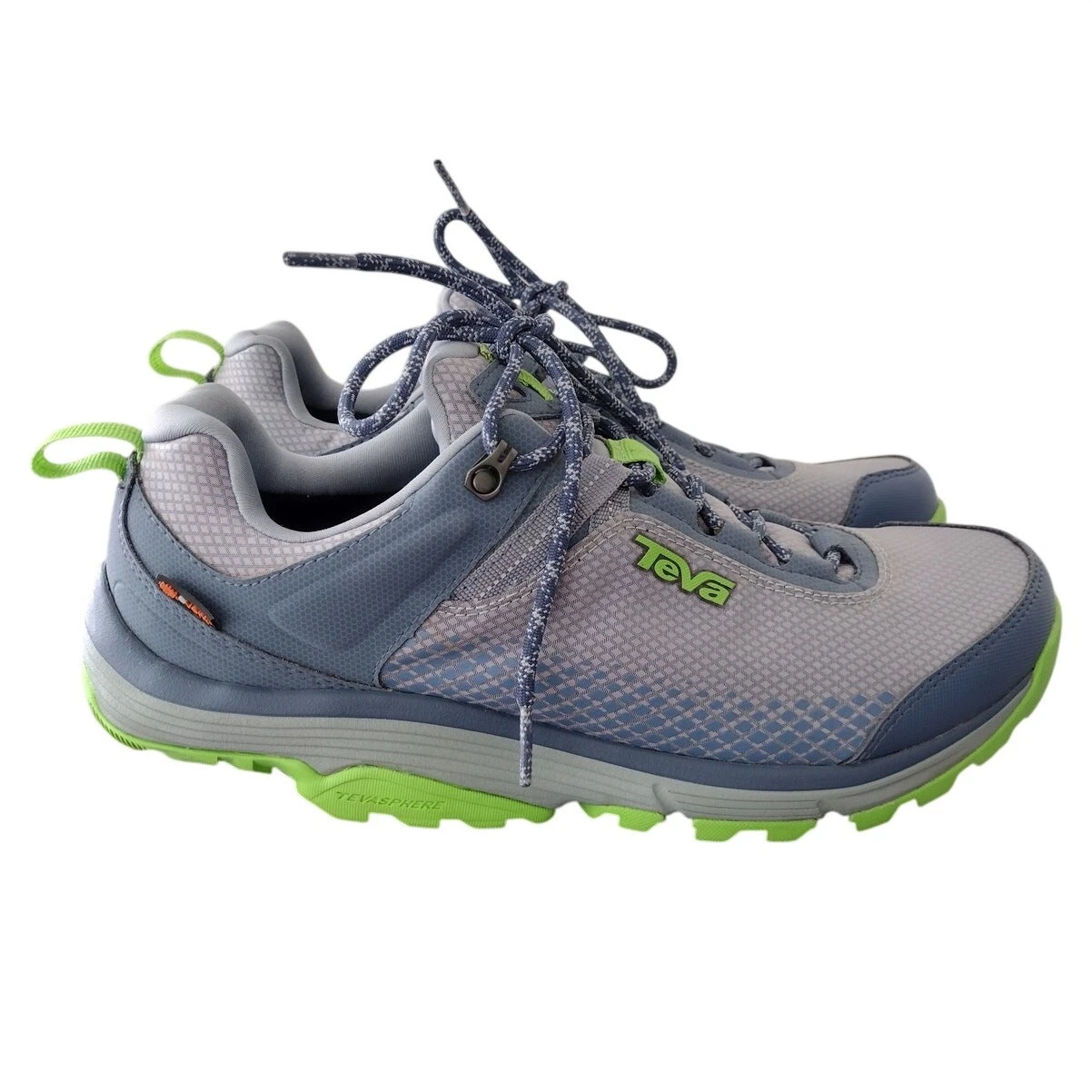 Teva EUC!! Gray & Green TevaSphere Trail eVent Outdoor Hiking Shoes Men's 9
