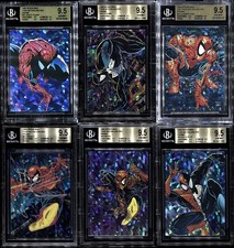 1992 Marvel Spider-Man Todd McFarlane Prism Prisms Set P1-P6 BGS 9.5 PSA 10
