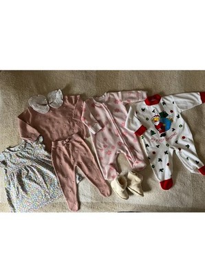 Bekleidungspaket Baby Mädchen Neugeborene 0-3 Monate My first Christmas