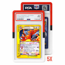 PSA Graded Card Slab Guards Silicone Protectors Bumpers Pokemon Colorway 5-Pack
