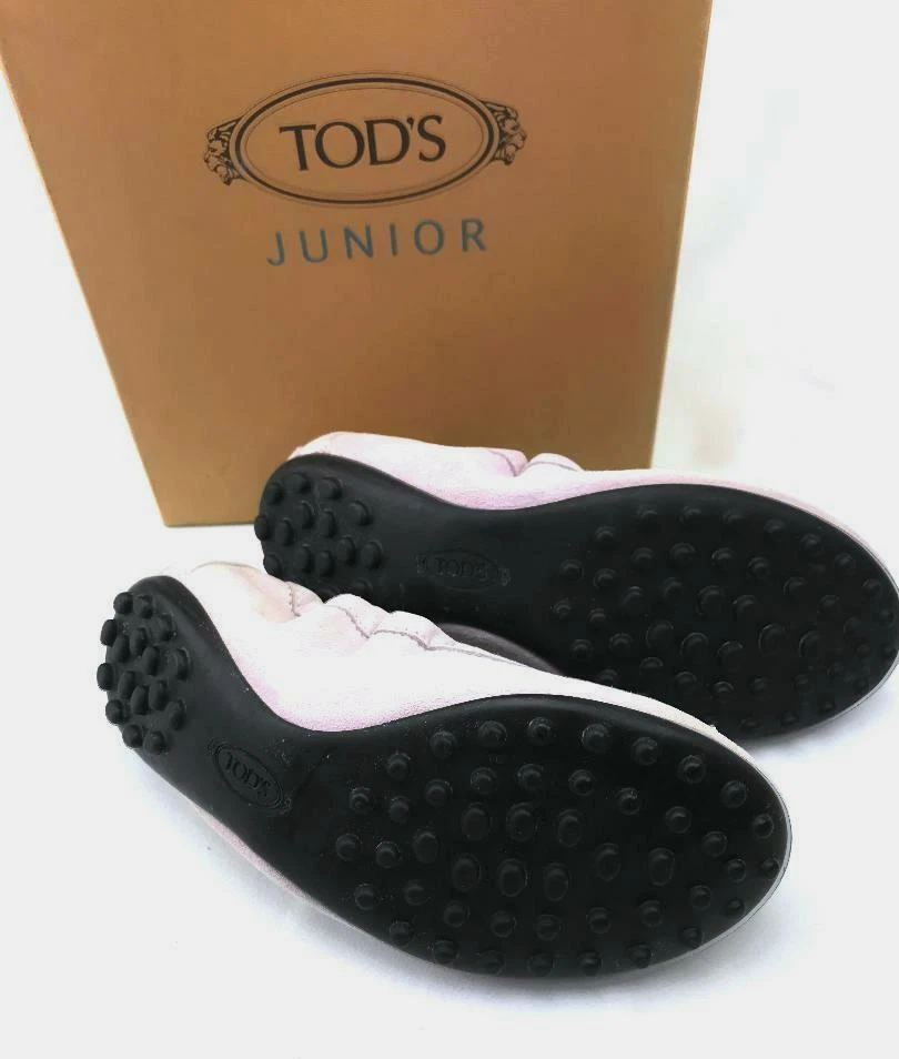 TOD'S Girls Suede Ballet Flats in Light Lavender US SZ 12  - BRAND NEW in BOX! - Image 2 of 4