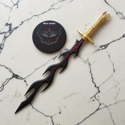39.5  Dark Dragon Blade Ninja Gaiden Full Size Metal - Ryu Hayabusa Evil Blade