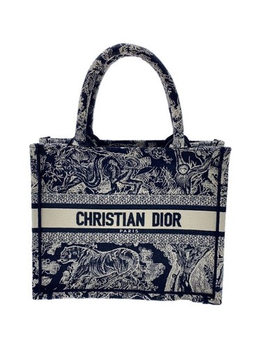 Christian Dior Tote Bag Book Small Twal De Jouy Reverse Embroidery Used