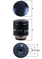 Mahle OC 593/4 ÖLfilter FüR Audi,Byd,Denza,Seat,Skoda,Skoda (Svw),Vw,Vw (Faw),Vw