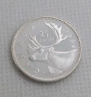 Silver 1964 Canada 25 Cents BU UNC Silver