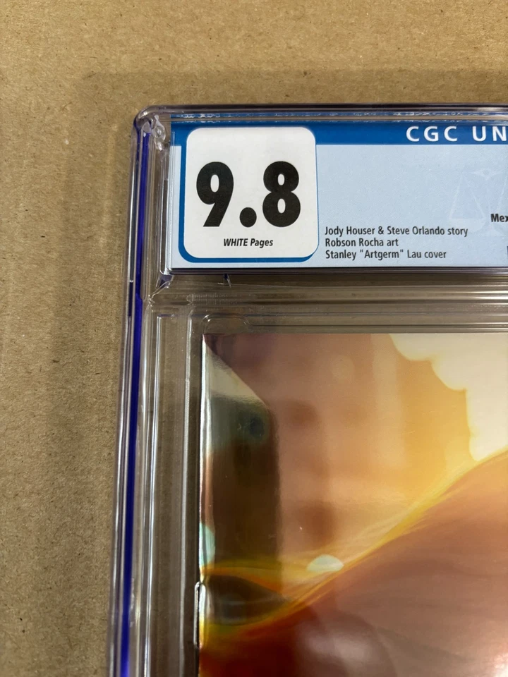 Supergirl #16 CGC 9.8 Artgerm Lau Virgin Mexican Foil Ltd 1000 (DC 2024) - Image 2 of 4