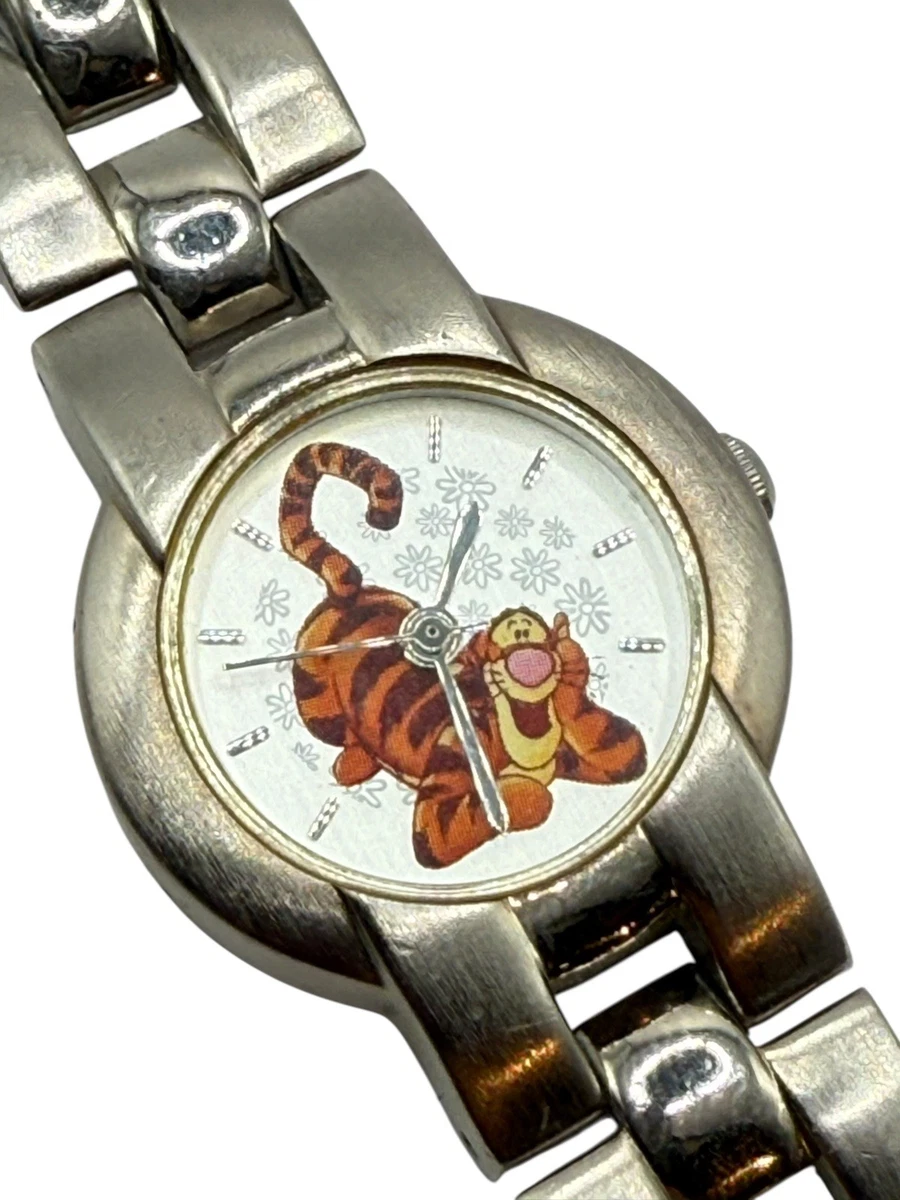 SEIKO「Pooh.PigIetandEeyore」DisneyTime掛時計 Cute Purple Seiko Winnie The Pooh Disney Watch for Kids Vintage