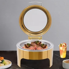 6L Stainless Chafing Dish Buffet Warmer Chafing Dish Buffet Server and Warmer US