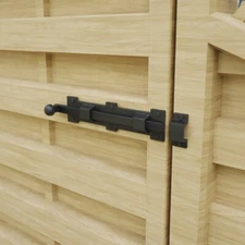 Slide Door Bolt Rough Wrought Iron Pack of 2 Black Door Latch Renovators Supply