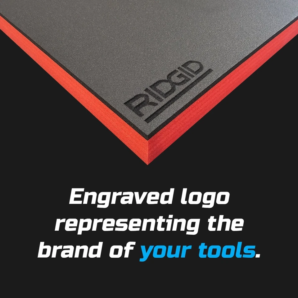 RIDGID shadow foam tool tray insert storage organizer toolbox tool kit set - Image 3 of 4