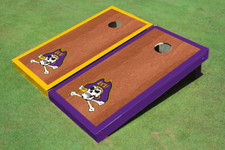 East Carolina University Rosewood Alternating Border Cornhole Boards