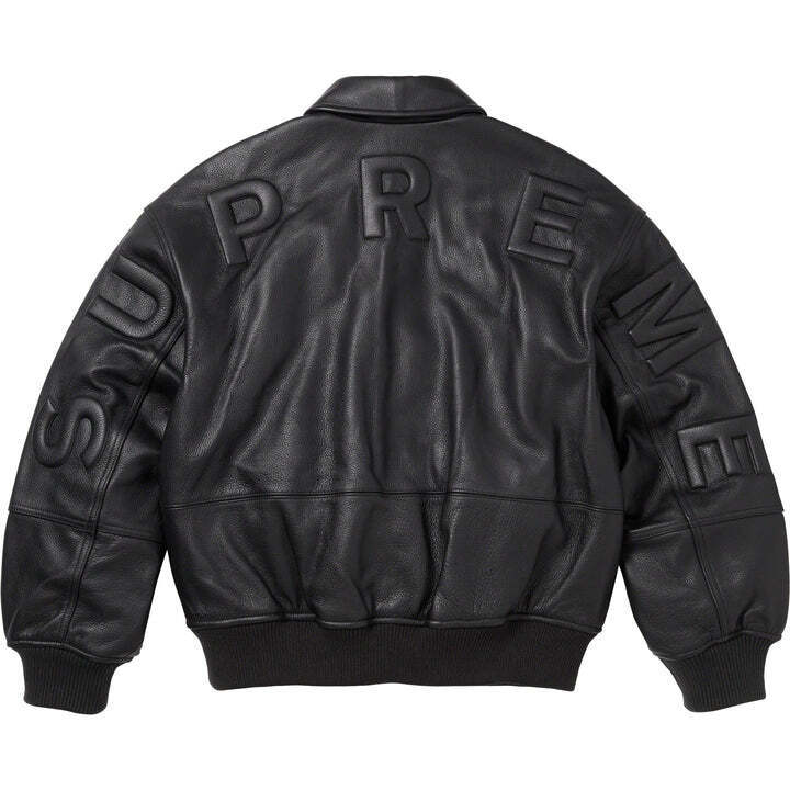Supreme Gore-Tex Infinium Leather Varsity Jacket FW23 3colors Size