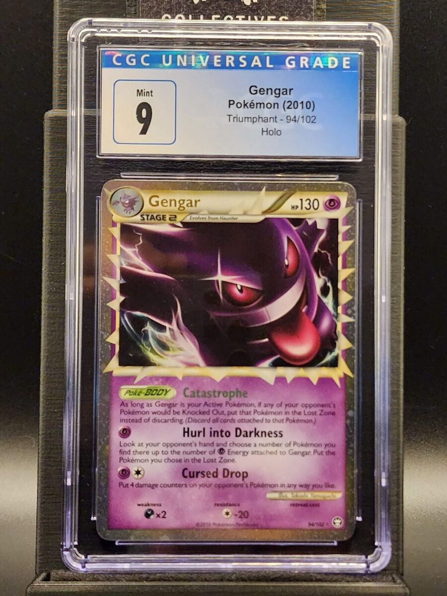 GENGAR Holo #94 Pokemon TCG 2010 Triumphant CGC 9 MINT | eBay GENGAR Holo #94 Pokemon TCG 2010 Triumphant CGC 9 MINT | eBay