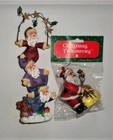 2 vintage Santa Claus Decoration & Ornament, New/Old Stock, Storage Unit Find! — photo 5