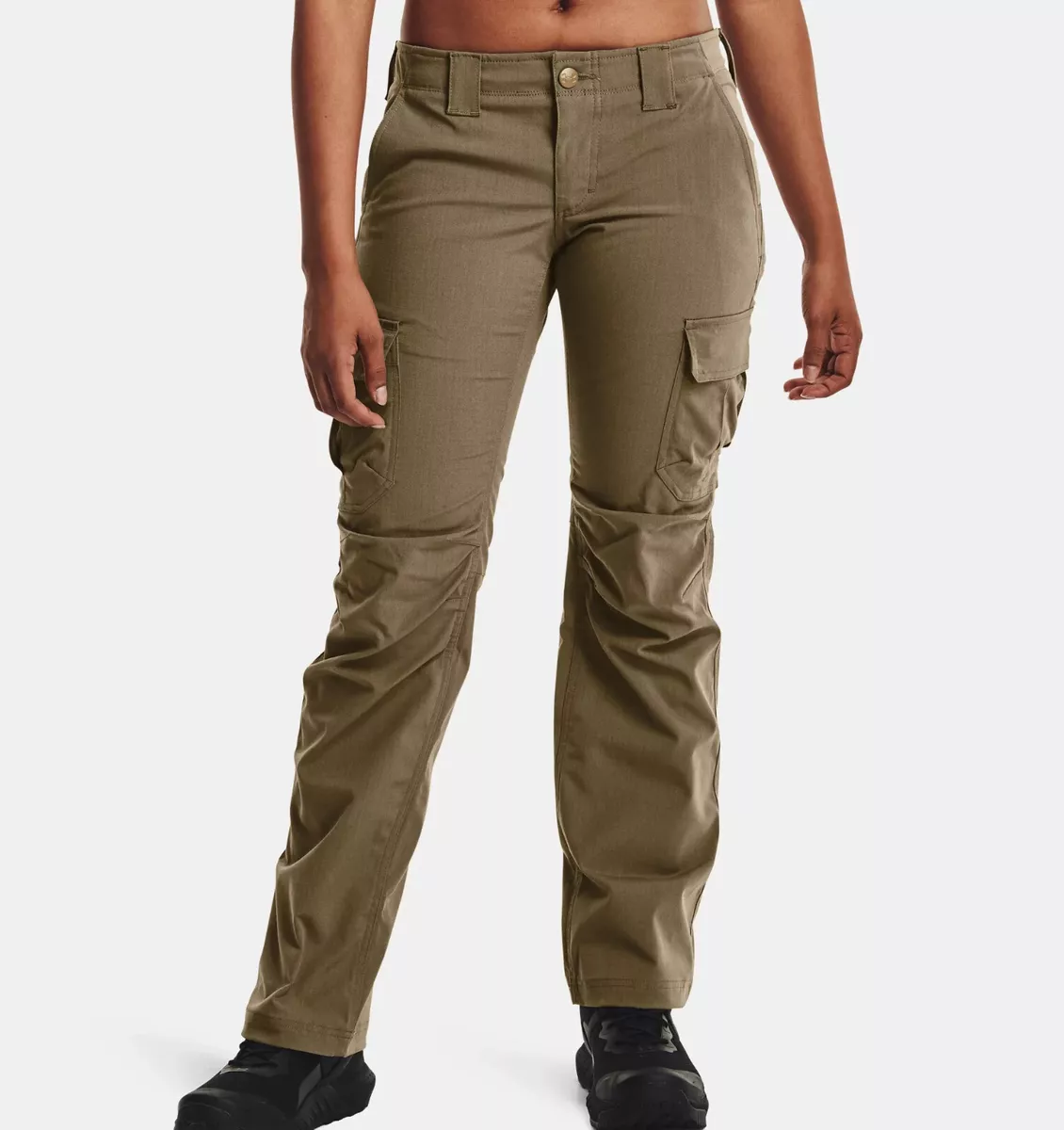 UNDER ARMOUR Womens UA Tactical Patrol Storm Pants Bayou Khaki Sz.10  (W33/L26)