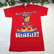 VTG Warner Bros Tweety Bird Red Long Sleep Shirt Size S/M