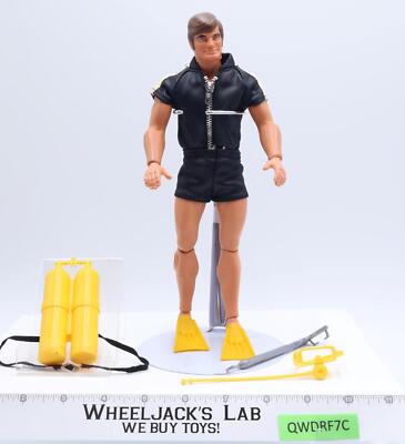 Black Scuba Outfit Deep Sea Diving Big Jim 1974 Mattel Action