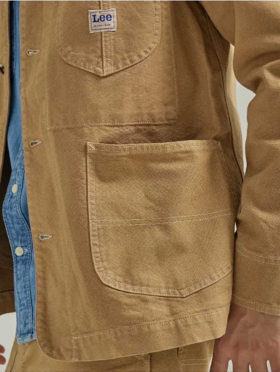 Lee Workwear LOCO Cotton Canvas Chore Jacket Clay Mens Size Medium