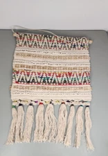 Boho Rainbow Macramé Colorful Wall Hanging Tapestry Art