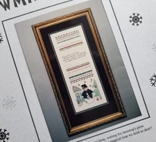 DKT Originals Snowman Sampler cross stitch pattern chart by Diane K. Tolle