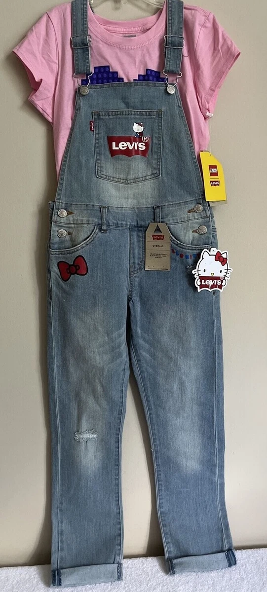 Hello kitty top levis overalls