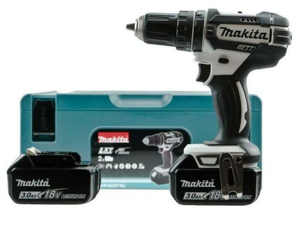 Makita DHP482RFWJ, 18V, 2X3Ah, Akku 