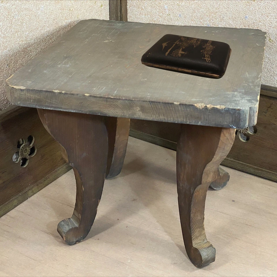 MAKI-E JAPONÉS ORO 24K - Kawaguchiko City - Estuche de cigarrillos vintage 1930 Meiji Foto 3 de 4