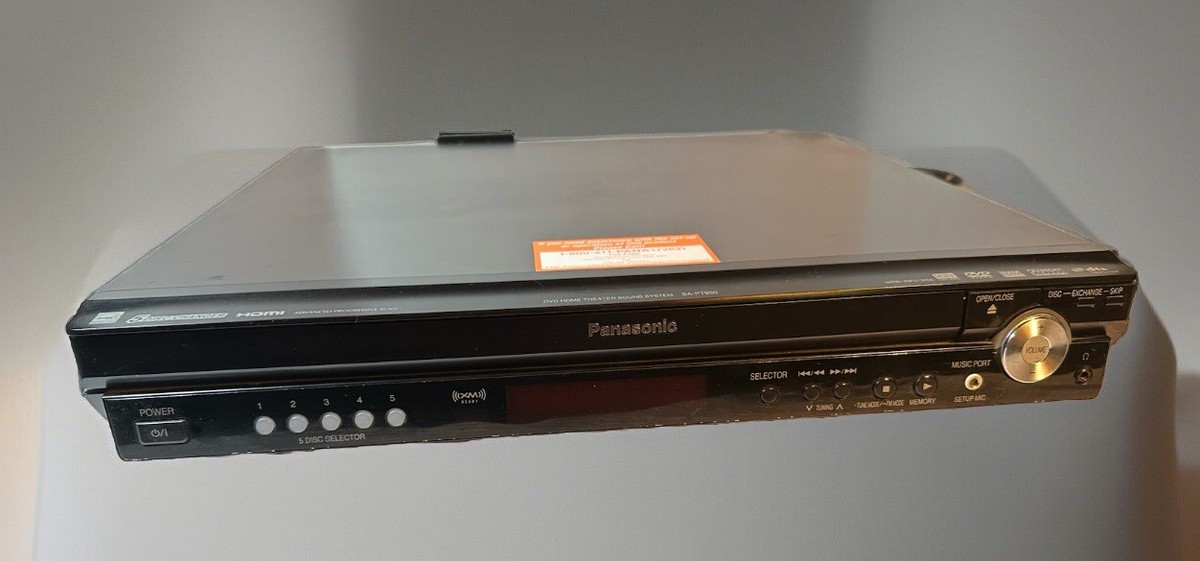Panasonic Sa-pt950 DVD 5 Disc Changer HDMI Theater Receiver for