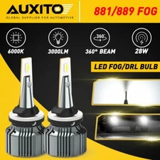Pair 881 LED Fog Light Driving Bulbs 862 886 889 894 896 898 Xenon White 6000K