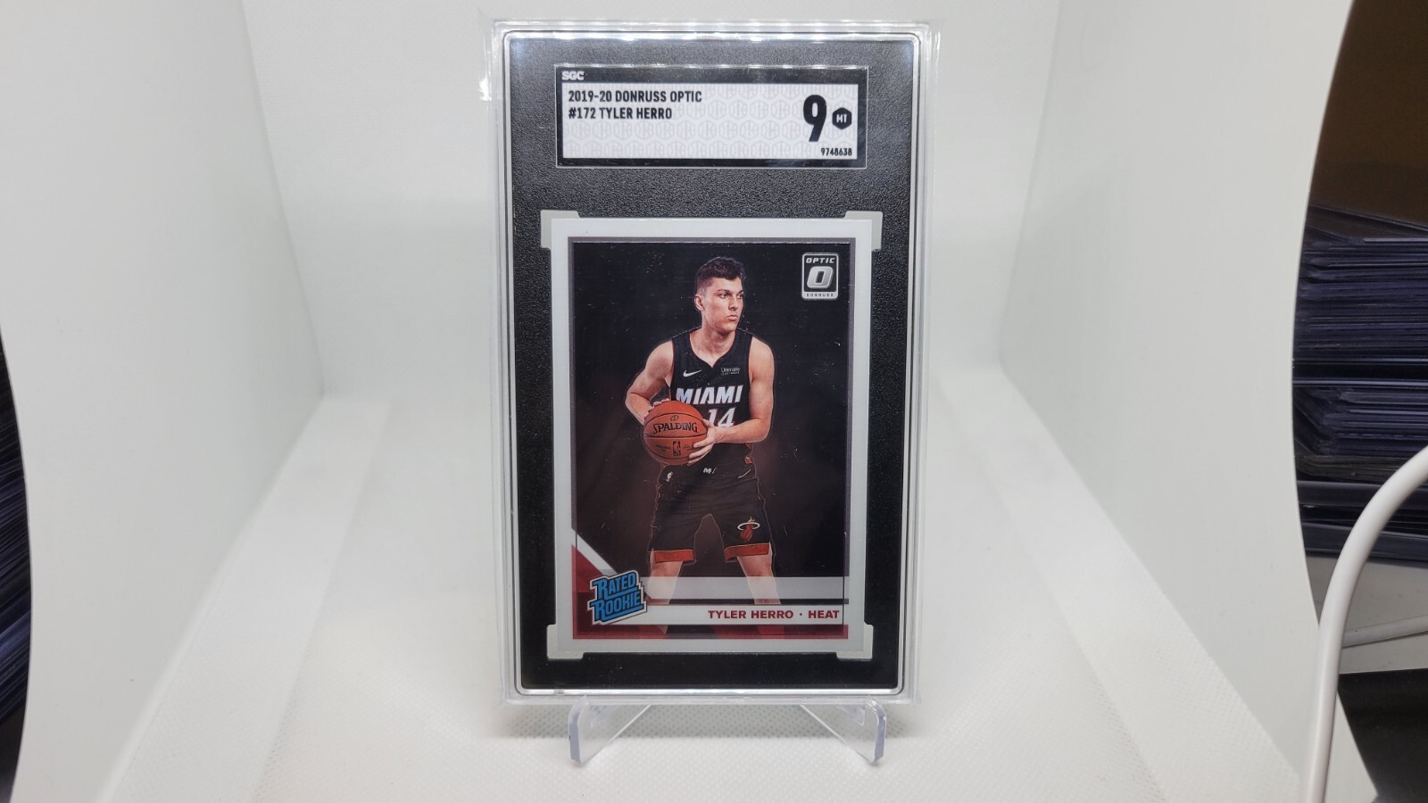 2019-20 Optic Tyler Herro #172 SGC 9 Heat