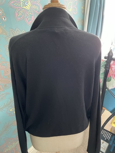 Calvin Klein 5XL Black Collared Pullover Jumper Sweater Ribbed Cotton Blend - Picture 10 of 11