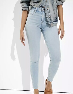 Jeggings American Eagle Super Stretch - Taille Haute - Taille 00 Noir - Bon état