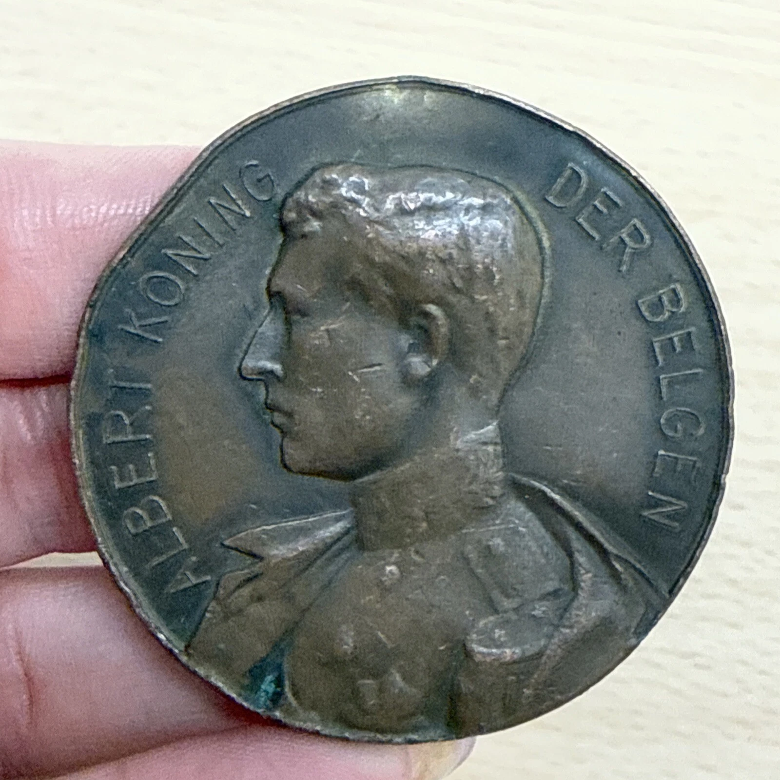 Médaille Albert Koning Der Belgen Gemeente Somergem 1927