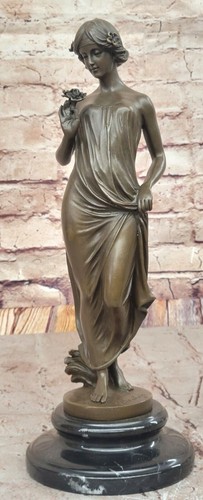 Real Bronze Metal Statue Marble Base Mother Nature Goddess Love GREAT GIFT SALE - 第 1/10 張圖片