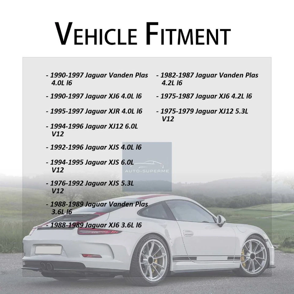 For Jaguar XJ12 5.3L 1975-1979 Suspensia 4x Front Upper Lower Ball Joints - Image 2 of 4