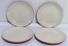 Pfaltzgraff Weir In Your Kitchen  Cayenne Red 6.5" Bread Plates  Set of 4