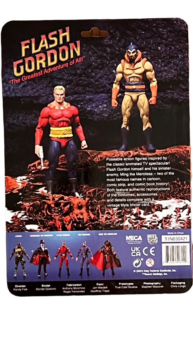 FIGURA ULTIMATE MING CON TRAJE MILITAR ROJO 18CM -NECA (FLASH GORDON 1980). Neca