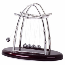 Jouet de bureau Newton Cradle Balance boules en acier pendule école détente m...