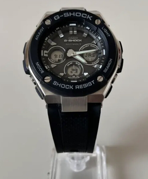 CASIO G-Shock GST-W300-1AJF G-Steel Atomic Radio Watch From JAPAN