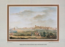 FANO PORTO DI MAZZUOLI SEC. XVIII MAPPE STORICHE STAMPA STOCK VINTAGE  