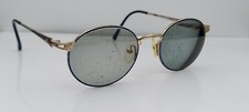 Vintage Lens Crafters Tapestry Grace Blue Gold Oval Sunglasses Japan FRAMES ONLY