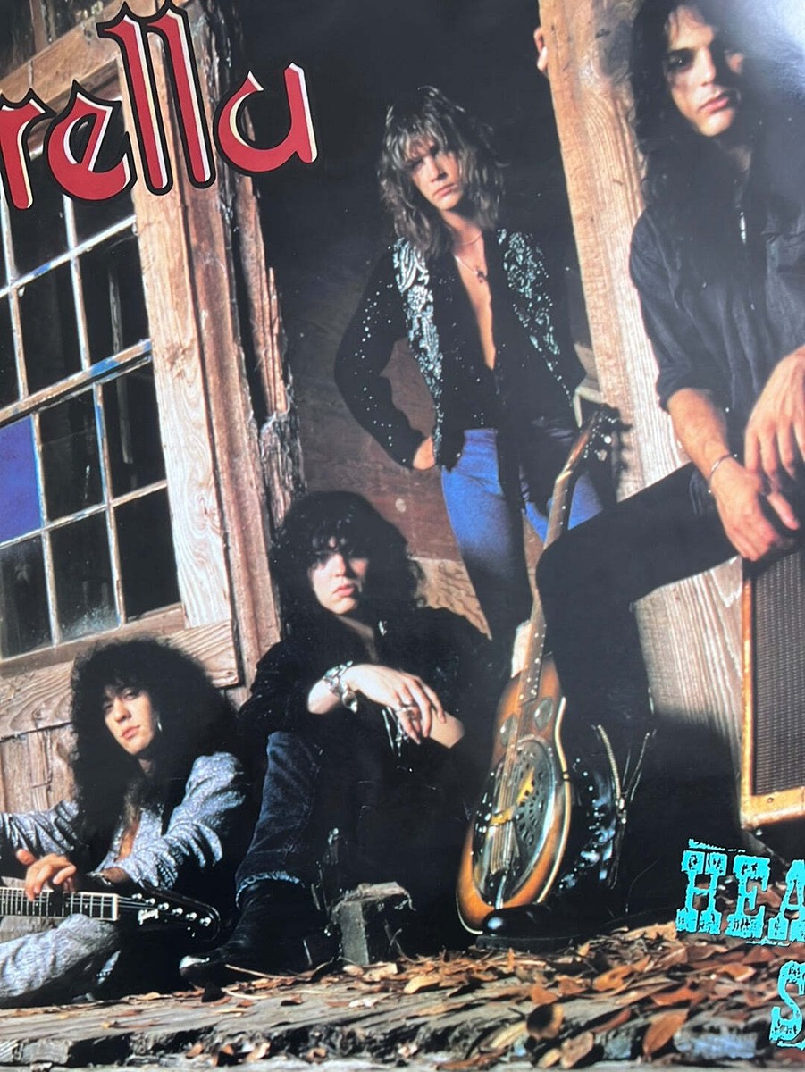 Cinderella - 1990 Heartbreak Station promo poster original vintage