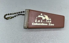Vintage Columbus Zoo Radex Handheld Photo View Key Chain