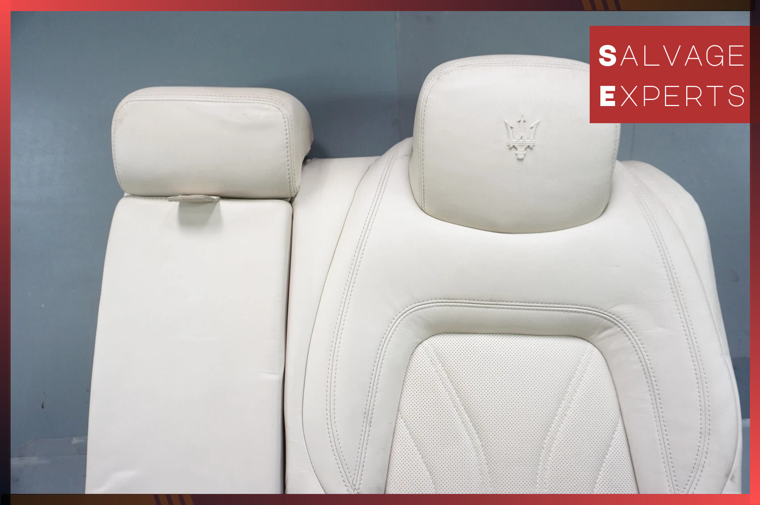 2014-2019 Maserati Quattroporte Rear Left Driver Upper Seat Backrest Leather OEM