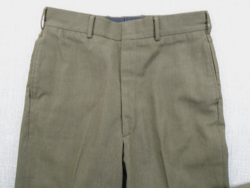 Defense Logistics Agency Military Trousers 32" X 34" Gabardine Pants Olive Green - Picture 3 of 17