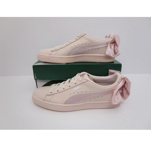 puma basket bow pink